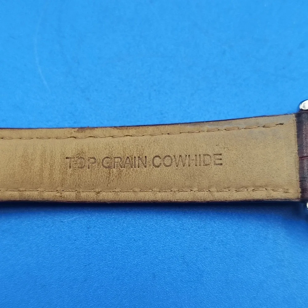 Vintage 2009 Timex Easy Reader 25mm Women's Quartz Watch‎ Genuine Leather Strap